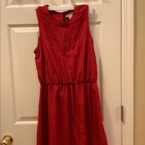 Red lucky brand dress